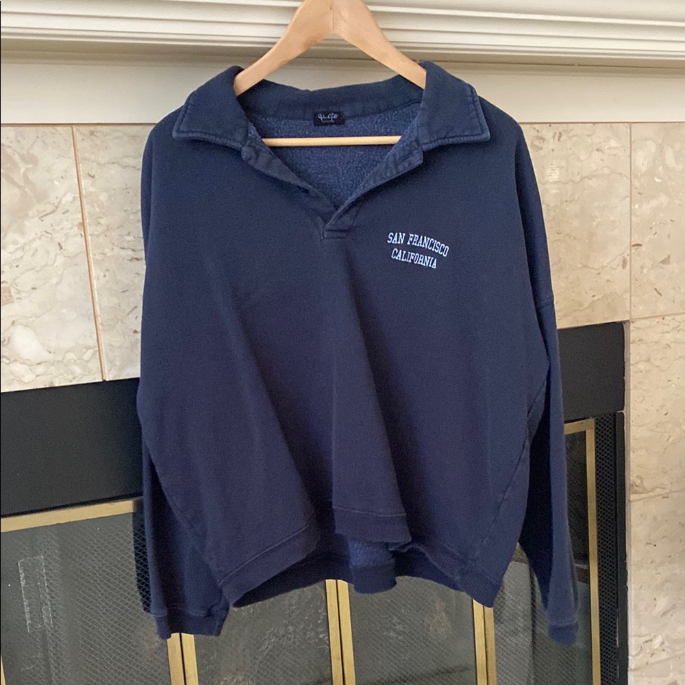Brandy Melville Dark Blue San Francisco Pullover